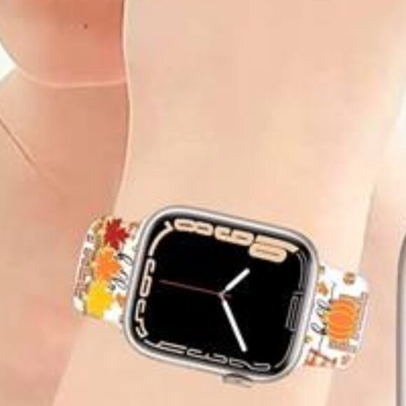 NEW Fall Pumpkin Apple Watch Band with Charms
